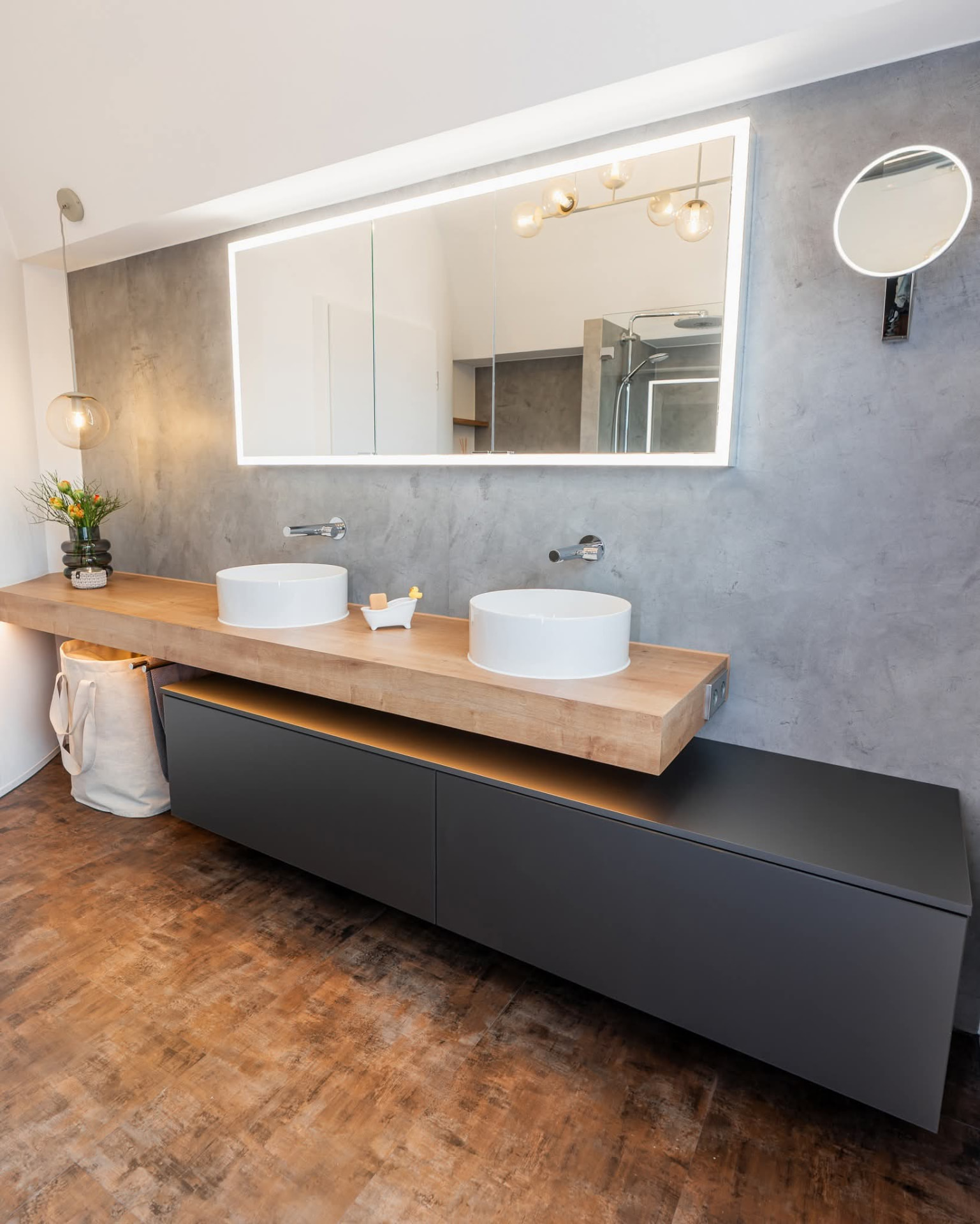 Designbad in Betonoptik – Bild 3